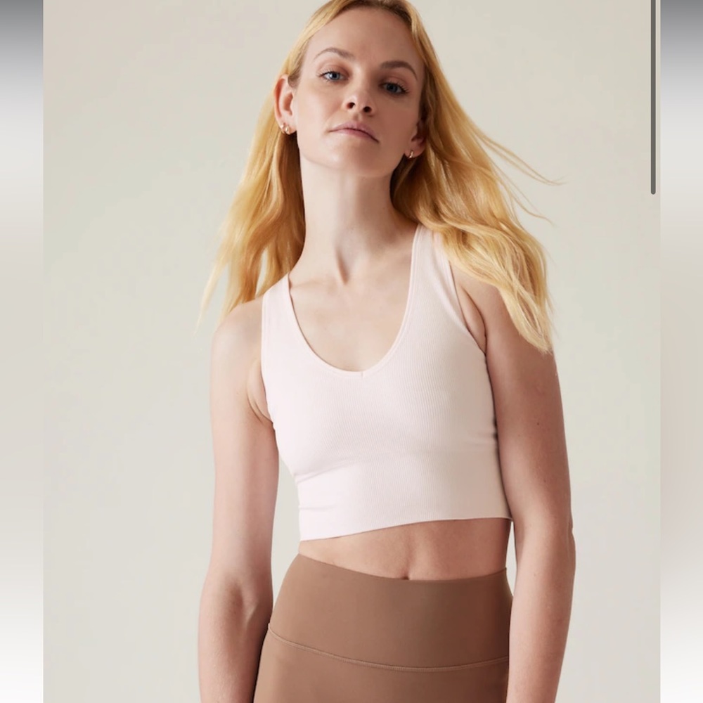 Athleta Aurora Seamless Crop Rib Tank